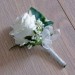 Artificial Ivory Rose Buttonhole