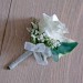 Artificial Ivory Rose Buttonhole