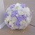 Artificial Ivory and Lilac Foam Rose Crystal Bridal Bouquet