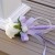 Artificial Lilac and Ivory Flower Girl Wand