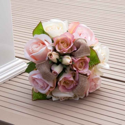 Handtied bridesmaid artificial flowers