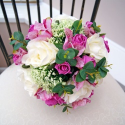Dark Pink Bridesmaid Bouquet
