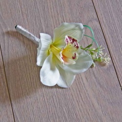 Grooms Orchid Buttonhole